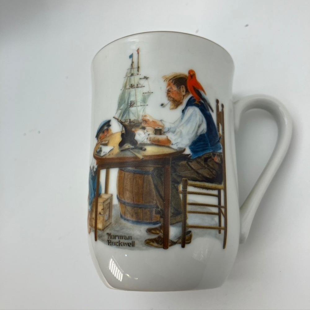 Norman Rockwell Museum Mug 1982 For A Good Boy Vintage Collector Cup - Picture 2 of 9